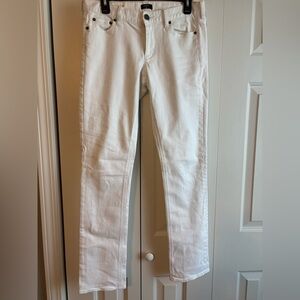 J Crew Matchstick White Denim Jeans